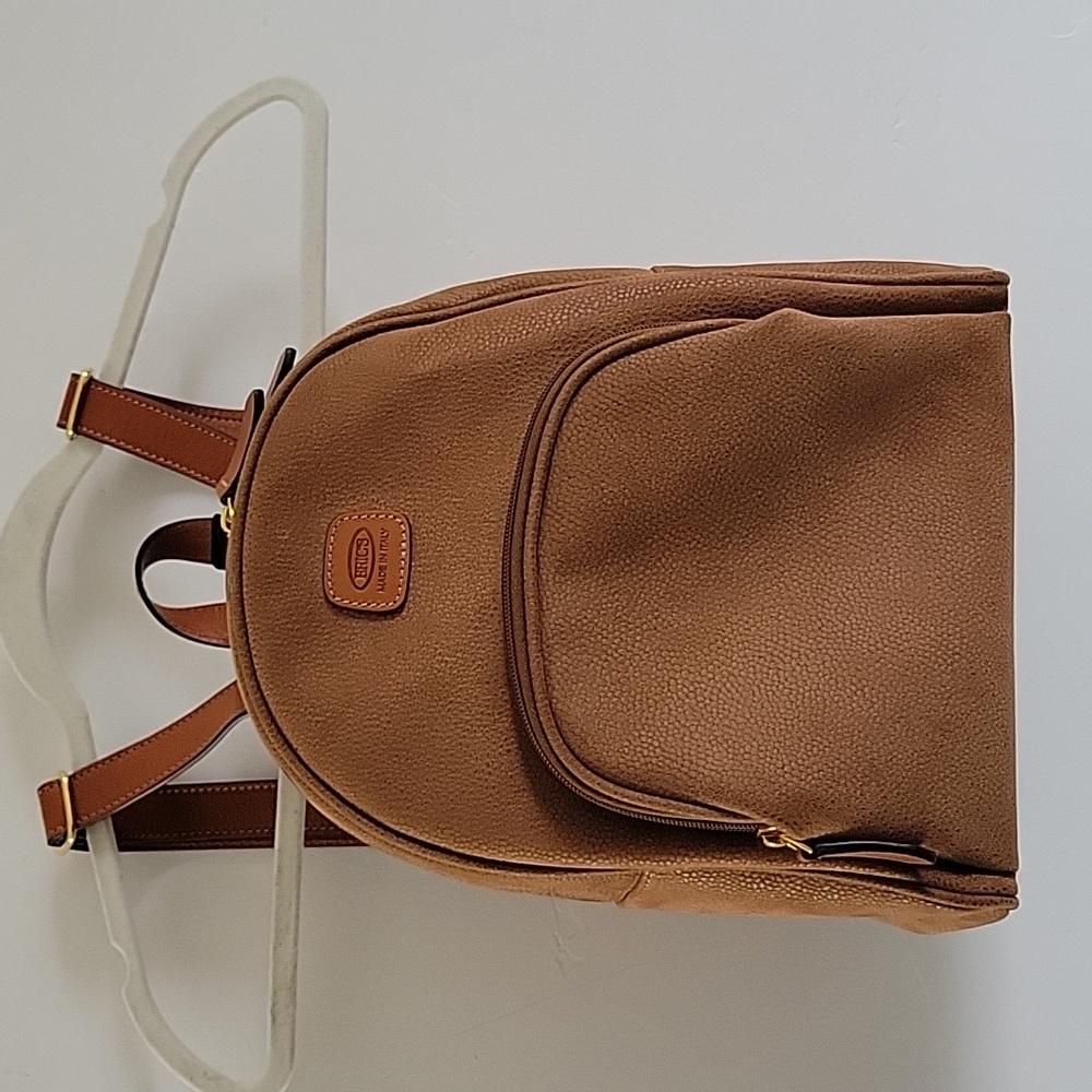 Bric's Leather Backpack Tan